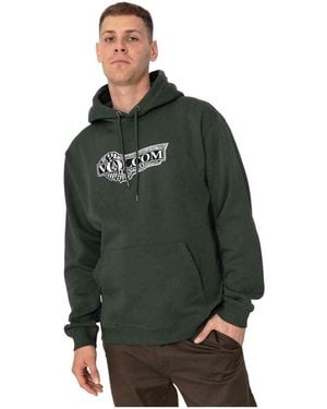 Volcom Sweatshirts À Capuche A4132406-Dkf - Vert