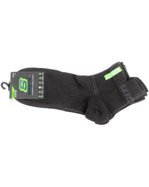 Skechers Sportsokken 3Ppk Bamboo Mesh Quarter Socks - Zwart