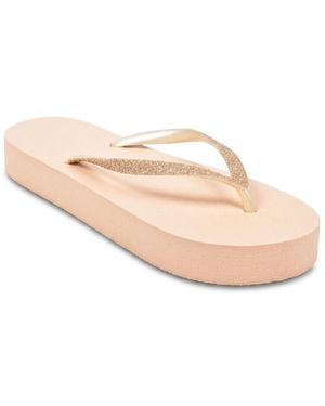 Ozabi Tongs Tong Compensée Glitter 3 Coloris Mbs03067 - Rose
