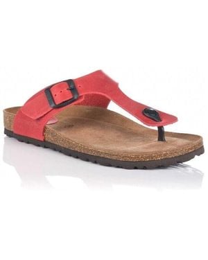 Interbios Sandales Sandale En Cuir - Rouge