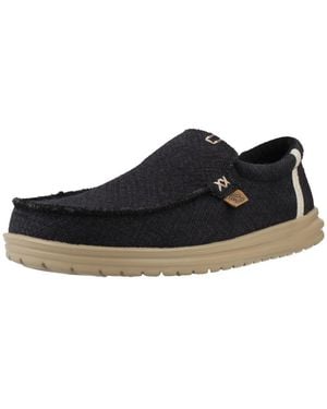 HEYDUDE Slip Ons Mikka Jute - Noir