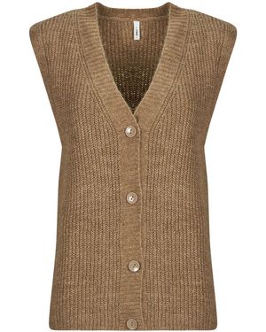 ONLY Gilet Cardigan Onljane Sl - Marrone