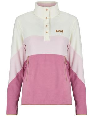 Helly Hansen Felpa W Daybreaker Hugg Snap Fleece - Rosa