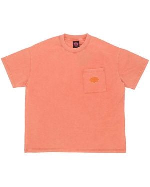 Funky T-shirt Maglietta Uomo Ultra Pocket Tee Washed Coral - Orange