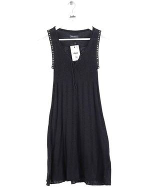 Zadig & Voltaire Robe courte Robe en coton noire - Bleu