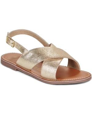 L'atelier Tropezien Flache Sandalen Fanny - Mettallic