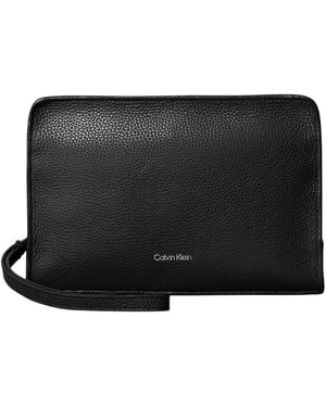 Calvin Klein Sacoche FOIL EMBOSS SMALL WASHBAG LV04D1153G - Noir