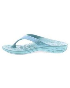Aetrex Tongs Women's Lynco Flips Shimmer - Bleu