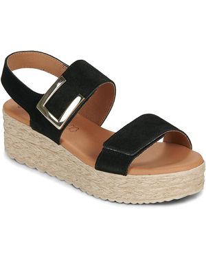 Eva Frutos Keilabsatzsandalen 724 - Schwarz