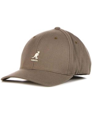 Kangol Casquette CurvaWool Flexfit - Marron