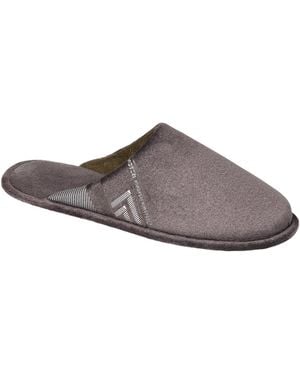 Isotoner Chaussons Chaussons mules plates Gris chiné - Marron