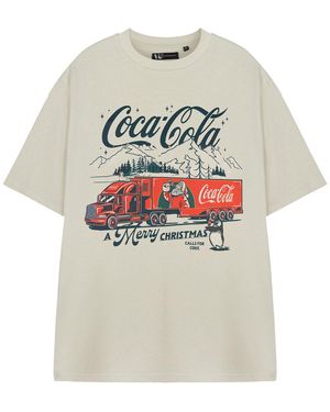 Coca Cola T-Shirt A Merry Christmas T-Shirt À Manches Courtes - Gris