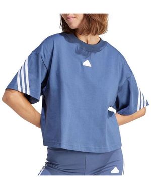 adidas T-Shirt Korte Mouw - Blauw