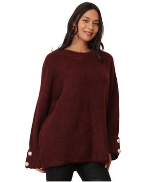 La Modeuse Pull Pulls pour - Bordeaux - Rouge