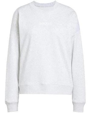 adidas Sweat-shirt Sweatshirt Essentials Linear - Blanc