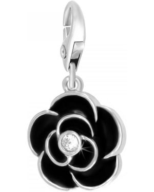 Sc Crystal Pendentifs CH0175-ARGENT - Noir
