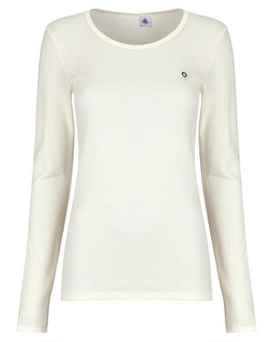 Petit Bateau T-Shirt Lange Mouw Tee Shirt Ml - Wit
