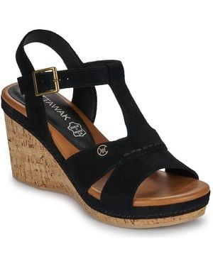 Chattawak Sandali Con Zeppa Laguna - Nero