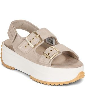 Converse Platte Sandalen Run Star Sandal - Metallic
