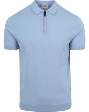 Suitable T-Shirt Cool Dry Knit Polo Lichtblauw