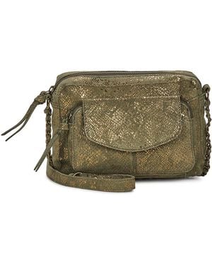 Pieces Borsa A Tracolla Pcnaina Leather Cross Body - Verde