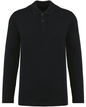 Kariban Premium Polo Polo manches longues suprima - Noir