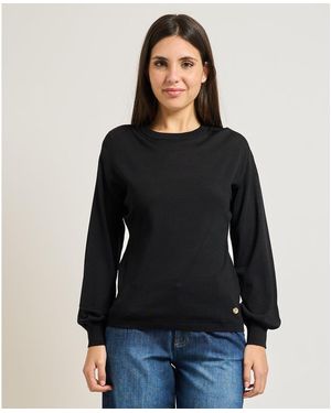 Yes-Zee Pull Pull col rond - Noir