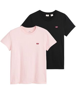 Levi's T-shirt T-shirt Paquet de 2 Perfect Tee - Multicolore