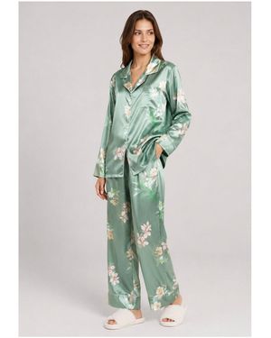 Kebello Ensembles de pyjama Pyjama fluide en satin F, Vert
