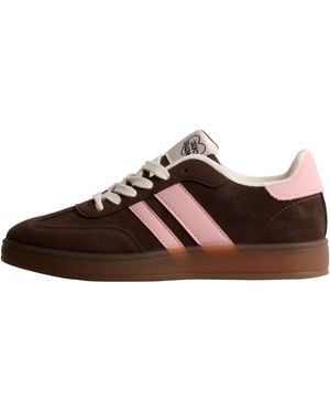 Super Mode Baskets Basses Basket À Lacets Chicmuse Paris - Marron