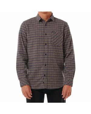 Rip Curl Chemise CLASSIC SURF CHECKED IN FLANNE - Marron