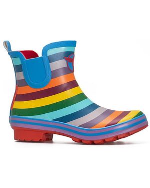 Rouchette Bottes Meadow Wellies Ankle - Bleu