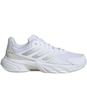 adidas Baskets basses CourtJam Control 3 Clay - Blanc