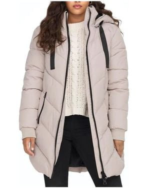 Jacqueline De Yong Veste JDYSKYLAR PADDED HOOD JACKET - Marron