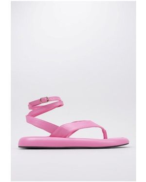 KRACK Sandales Plates Gummy - Rose