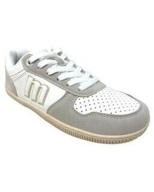 MTNG Sportschoenen Zapato Señora Mustang 60840 Respetuoso Blanco - Metallic
