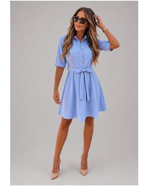 Kebello Robe courte Robe F, Ciel - Bleu