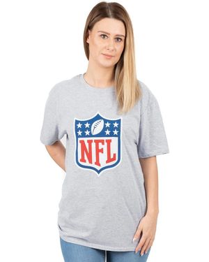 Nfl T-Shirt Shield Logo T-Shirt À Manches Courtes - Gris