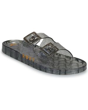 Roxy Platte Sandalen Kattie Glitter - Zwart