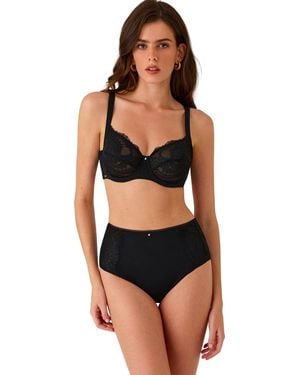 Selmark Culottes Gainantes Culotte Slip Taille Haute Renatta - Noir