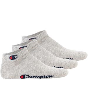 Champion Chaussettes unisexe Chaussettes Paquet de 3 - Gris