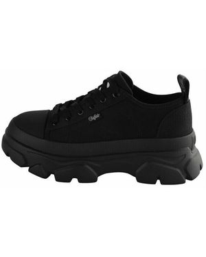 Buffalo Sneakers Baskets Femme Cade Lace Up Lo - Zwart