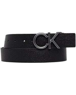 Calvin Klein Ceinture CK HALLMARK LOGO 35MM ADJ LV04D7035G - Noir