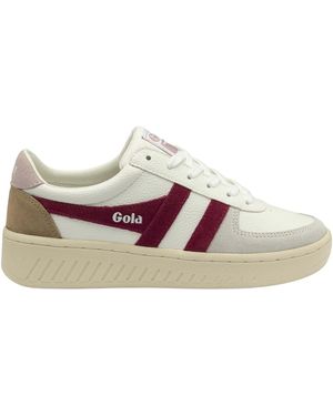 Gola Sneakers Baskets Femme Grandslam Trident - Wit