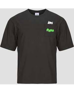 PUMA T-Shirt Relaxed Pocket Tee - Nero