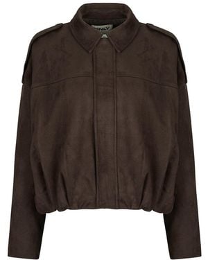 ONLY Windjack Onlmoon-Stina Faux Suede Bomber - Bruin