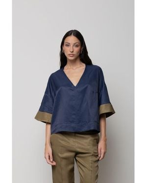 Kaos Blouses SP1CO019-3A20 - Bleu