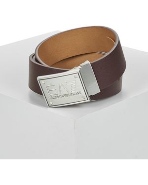 EA7 Cintura Train Core Id U Belt Reversible - Marrone