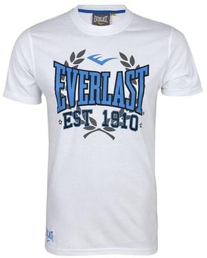 Everlast T-shirt K01451WHITE - Bleu