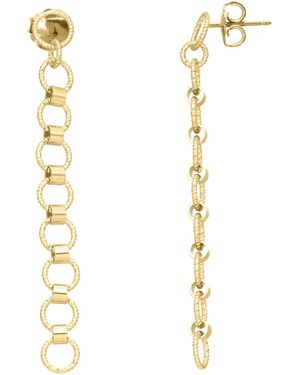 Orusbijoux Boucles oreilles Boucles D'oreilles En Argent Doré Diamanté Moderne - Métallisé